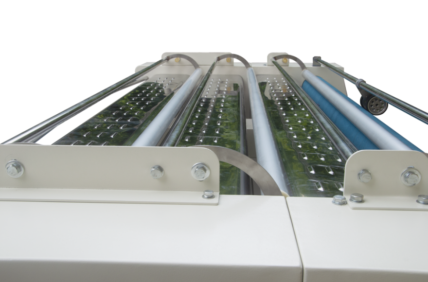 富怡吹風式自動對邊松布機