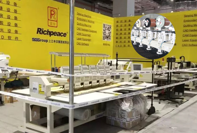 富怡全自動縫紉機展機調試