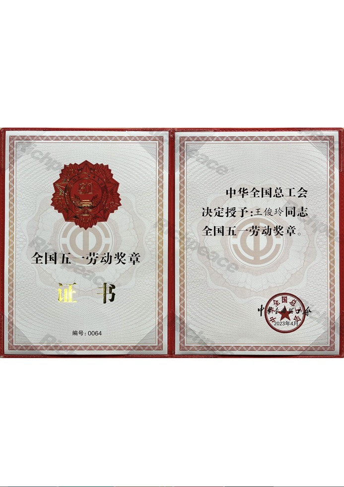 中華總工會——五一勞動獎章獲得者-王俊玲